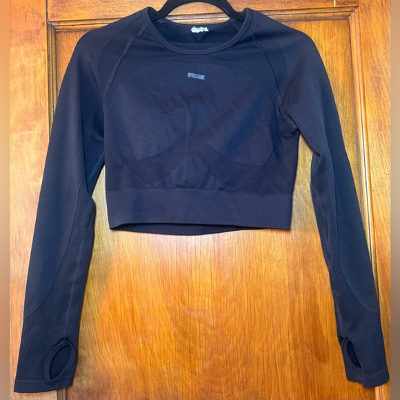 Gymshark Tops - Gymshark Long Sleeved Crop Top- approx. Small